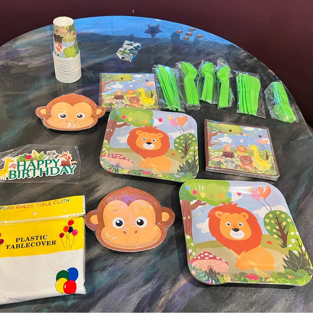Animal Party Supplies for Kids Birthday Baby Showers, Zoo Animal Party 20.